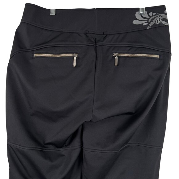 Athleta Ski Snowboard Pants Size 16 Black Nylon Snow Fleece Lined‎ PT-2456 - Picture 6 of 13